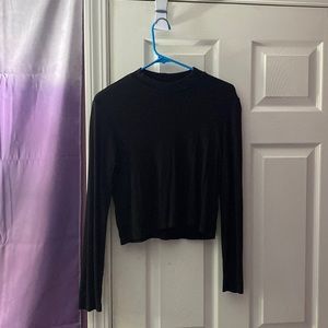 Mock neck black long sleeve
